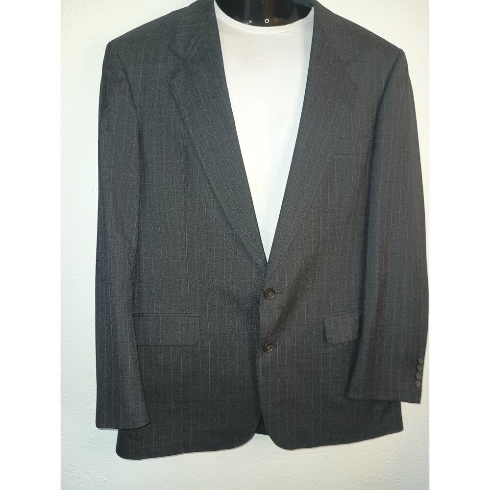 STURBRIDGE CLASSICS Men's Grey Houndstooth 100% Wool Blazer 48R M004